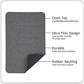 Bosap absorbent bath rug with quick-dry terry cloth keeps feet dry