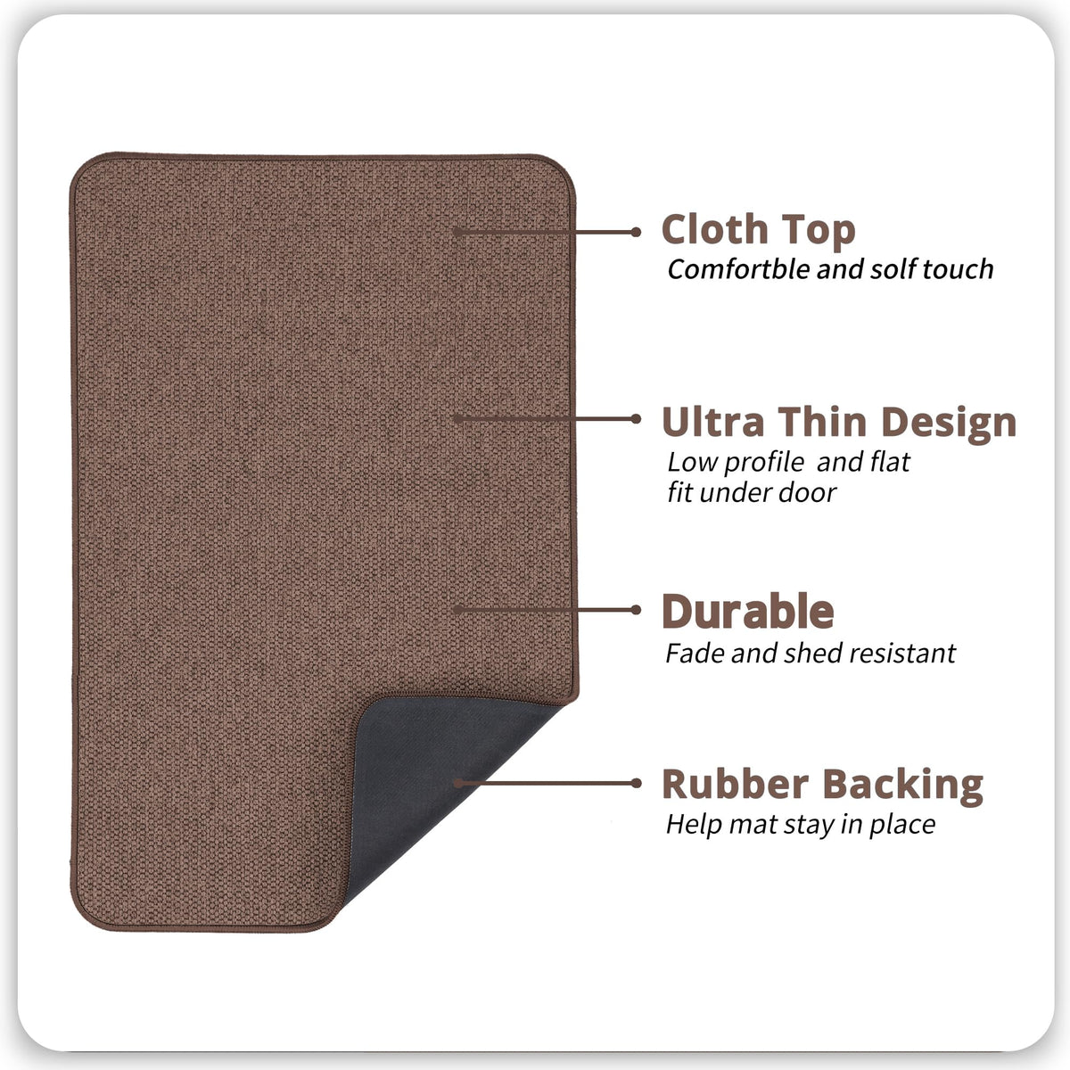 Bosap bath mat quick-dry terry cloth keeps feet warm and floors dry.