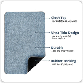 Bosap terry cloth bath mat absorbs moisture quickly to keep feet dry.
