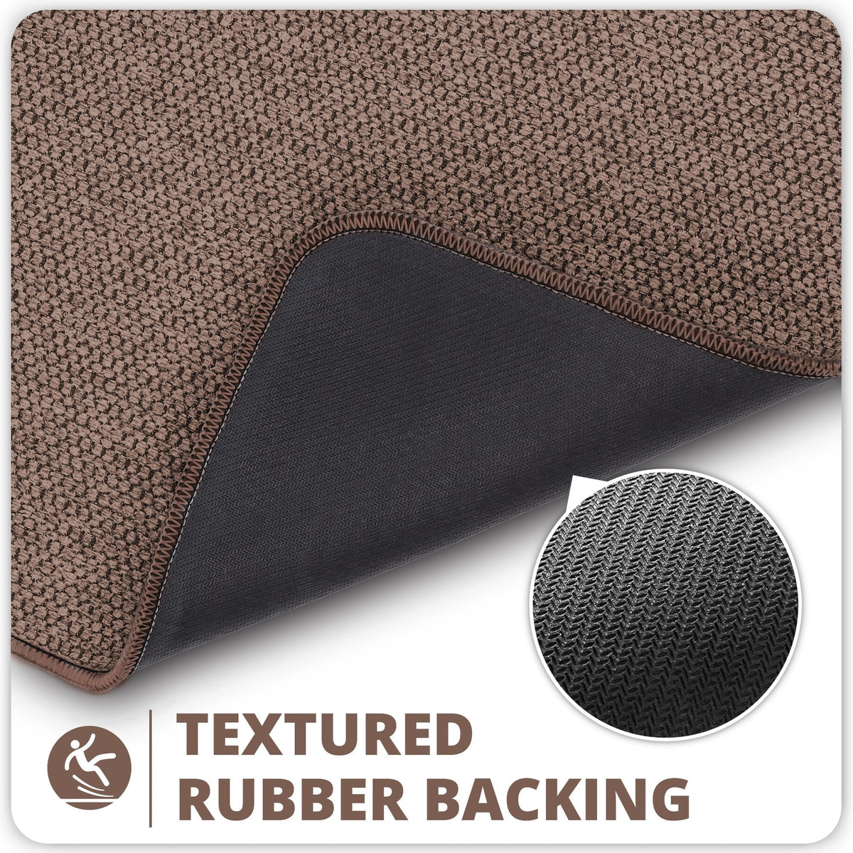 Bosap bathroom rug is machine washable for easy, low-maintenance cleaning.