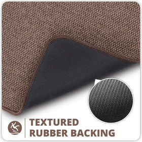 Bosap bathroom rug is machine washable for easy, low-maintenance cleaning.
