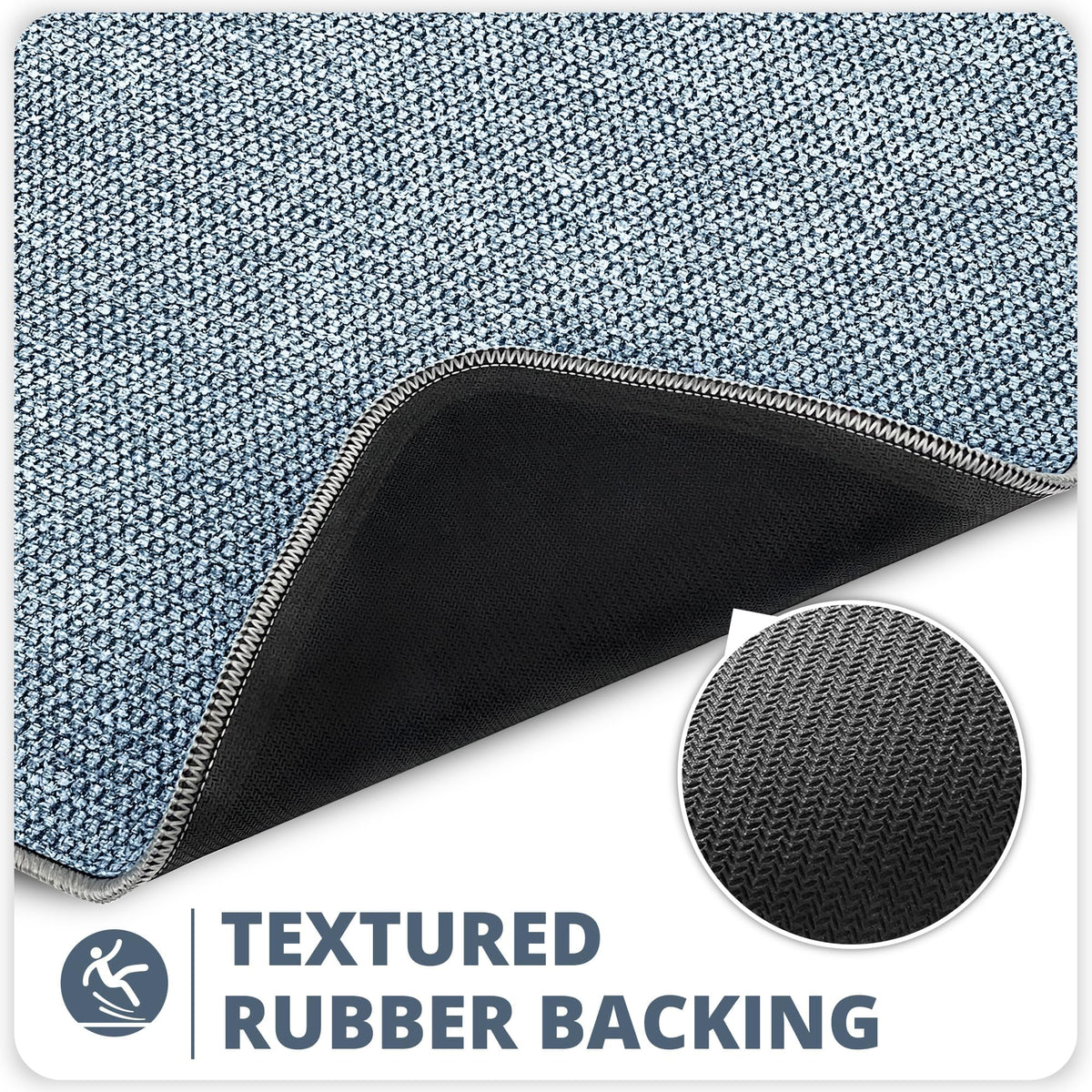 Bosap machine-washable bath mat for easy cleaning.