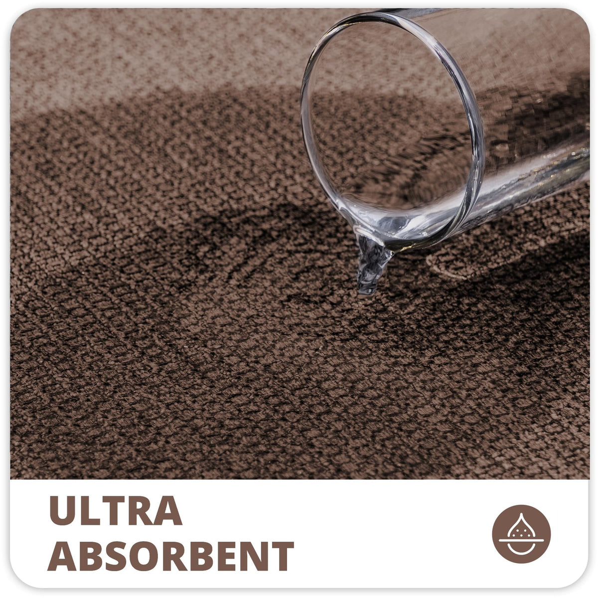 Bosap non-slip rubber backing provides solid grip on wet bathroom floors.