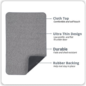 Bosap non-slip bath mat provides stable traction on wet tiles