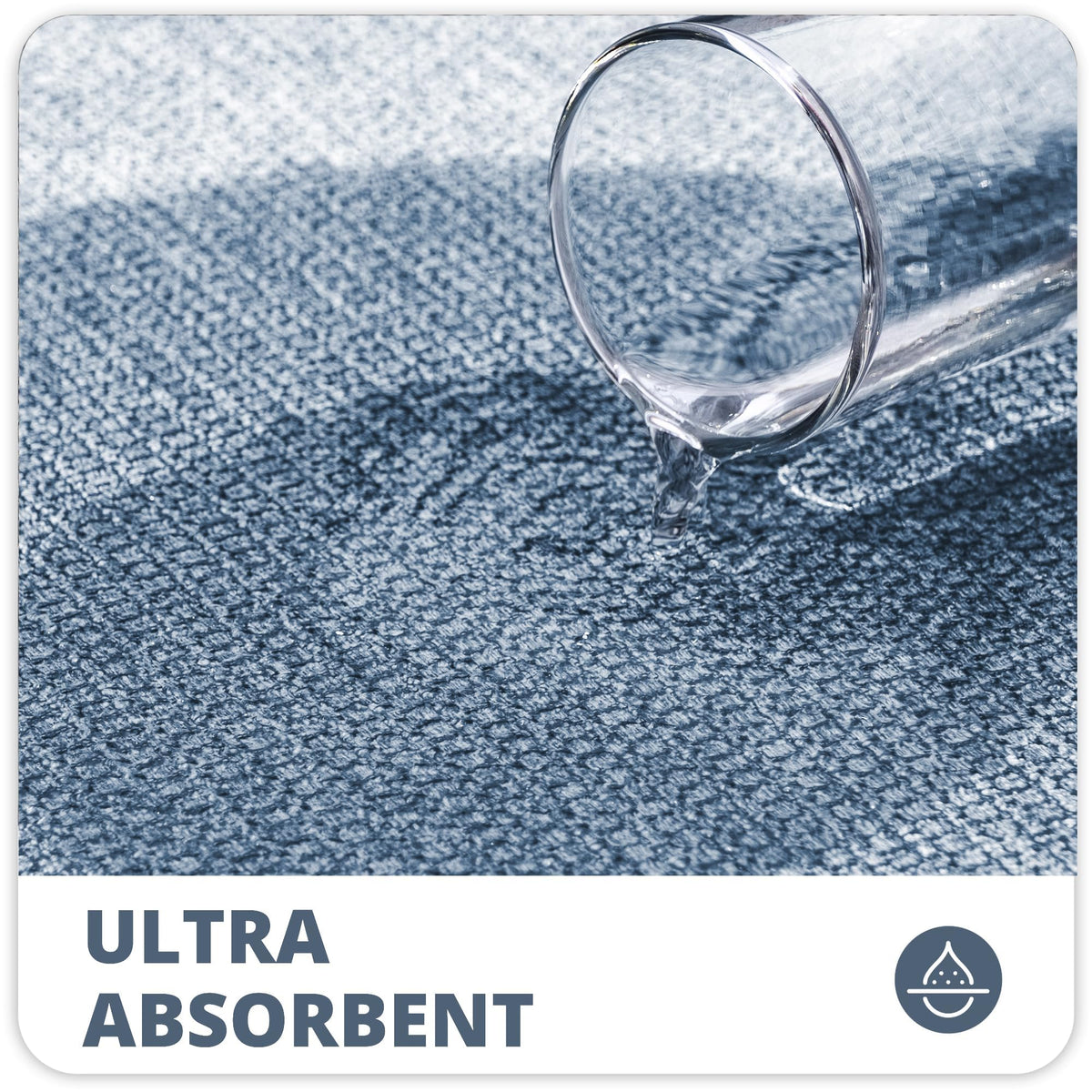 Bosap bath mat with non-slip rubber backing reduces slip risk.