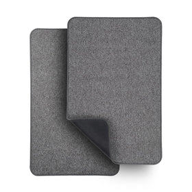 Bosap ultra-thin bath mat under door with non-slip rubber backing for safety