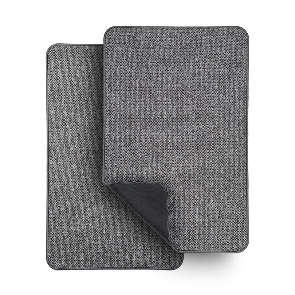 Bosap ultra-thin bath mat under door with non-slip rubber backing for safety