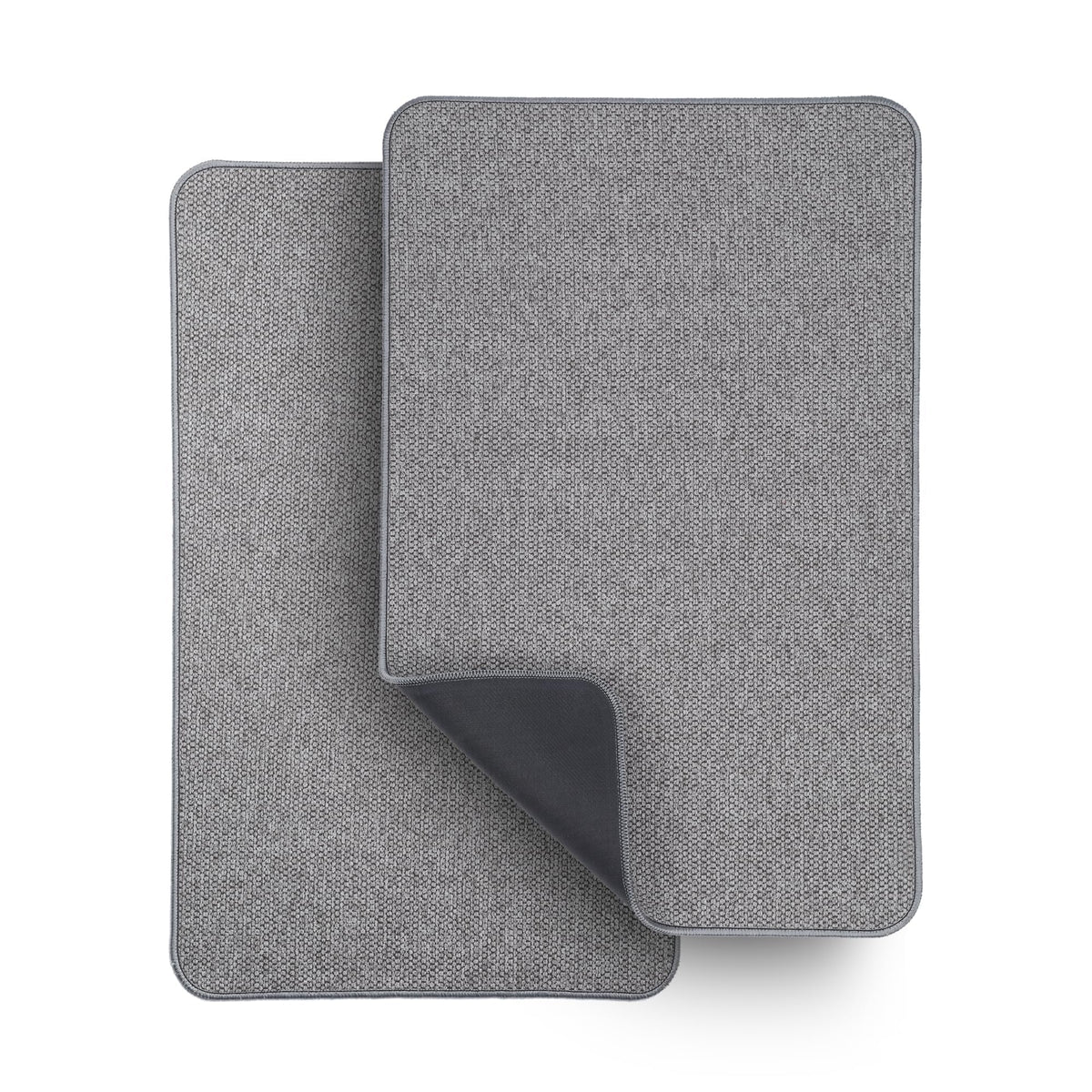 Bosap ultra-thin bath mat with rubber backing fits under doors to avoid snagging