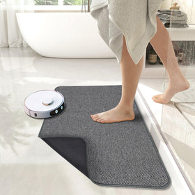 Bosap two-pack bath mats ideal for matching bathroom setups