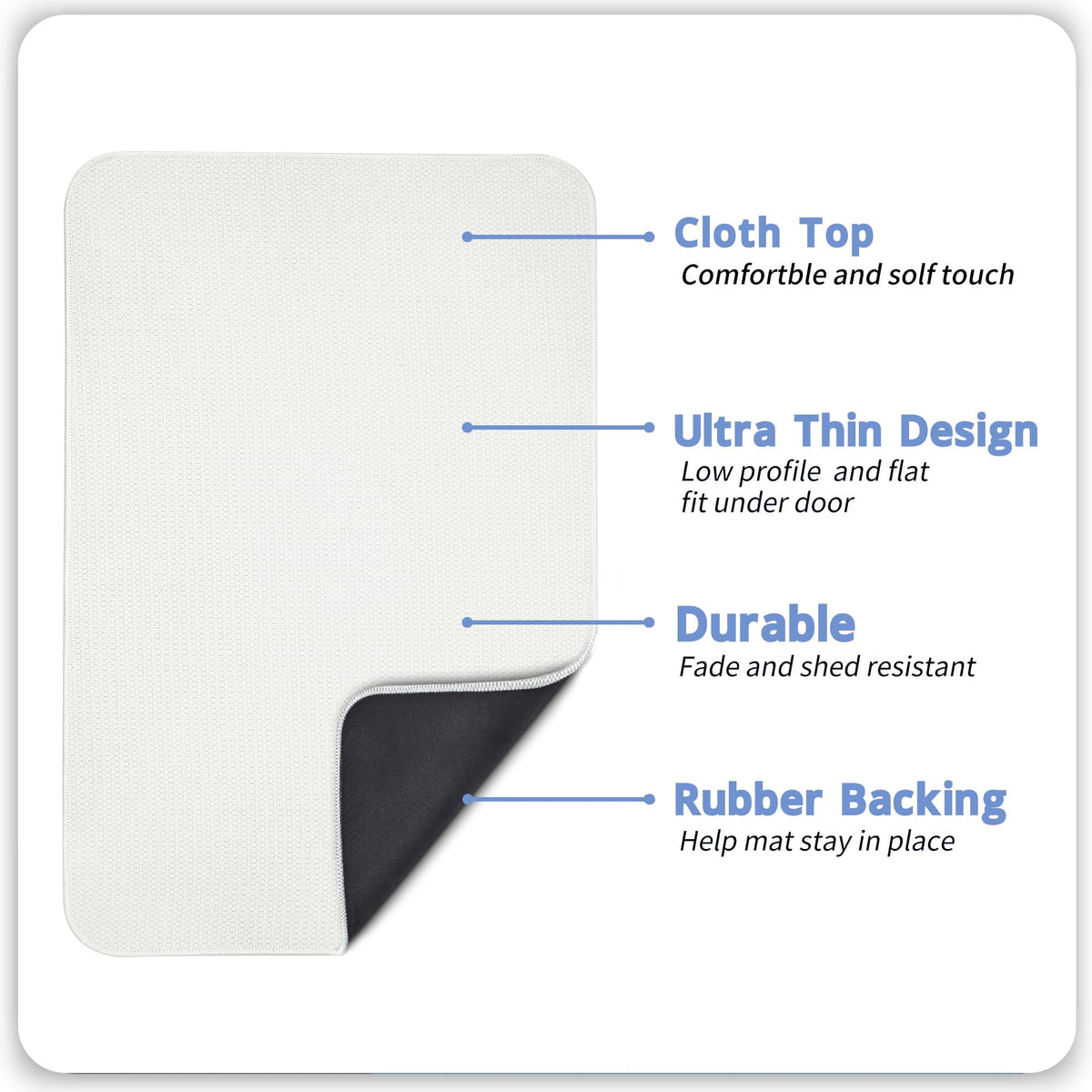 Bosap rubber anti-slip texture close-up highlights safe non-slip bathroom use.