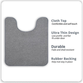 Bosap Non-Slip Backing keeps the rug steady on wet bathroom surfaces.