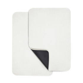Bosap ultra-thin bath mat front view shows slim profile for under-door placement.