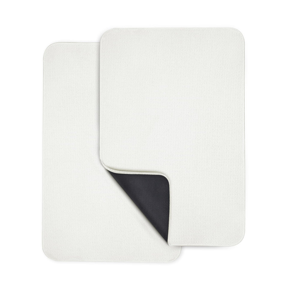 Bosap ultra-thin bath mat front view shows slim profile for under-door placement.