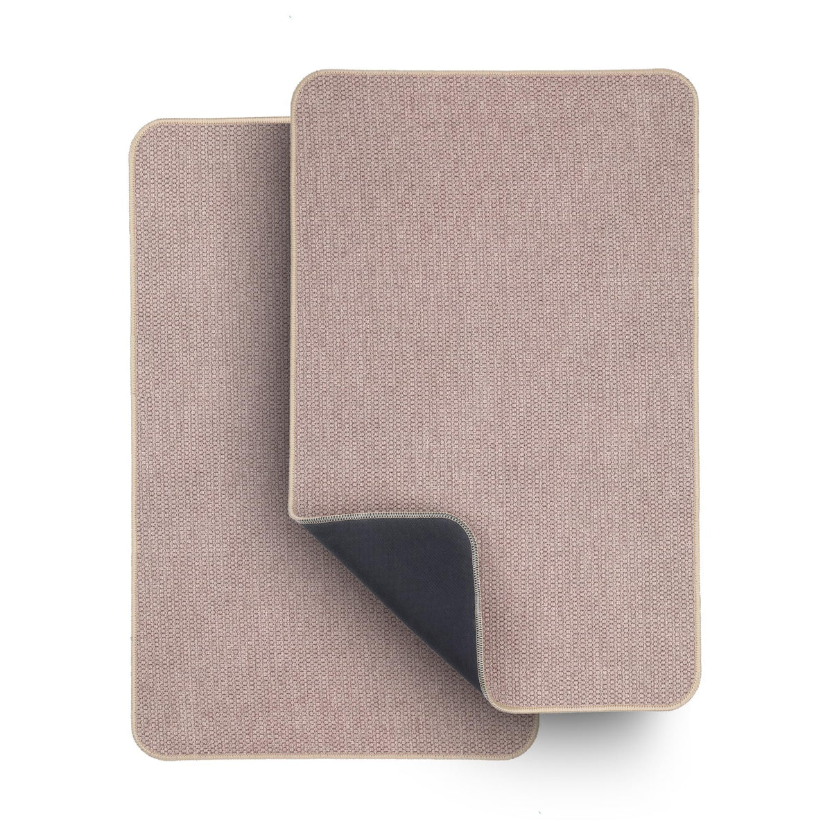 Bosap ultra-thin bath mat under the door highlighting space-saving design.