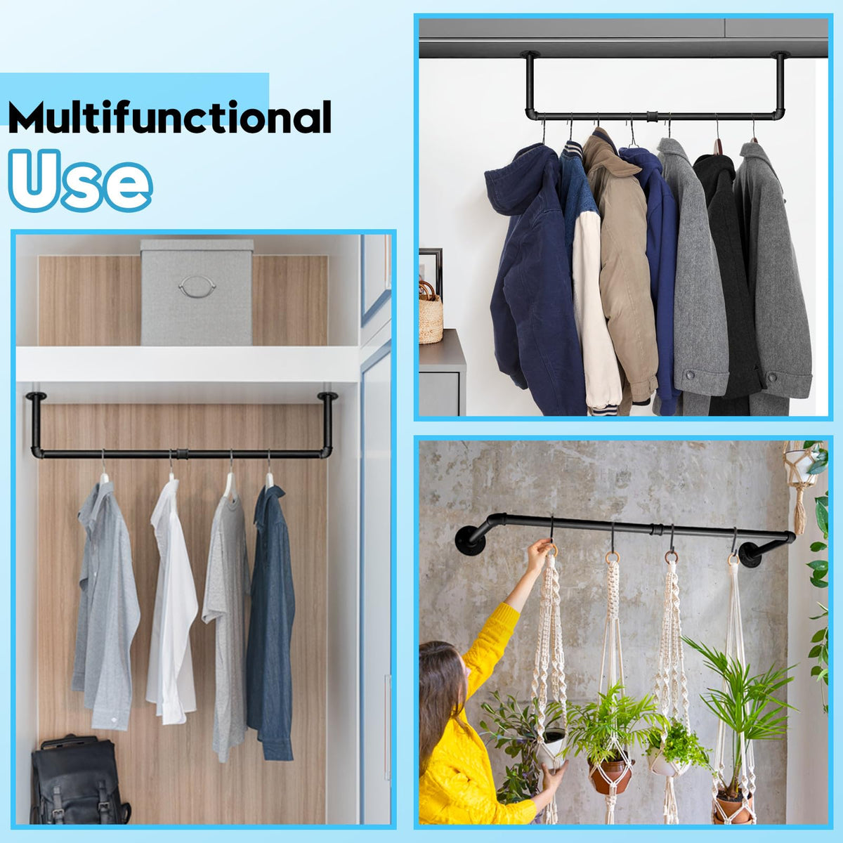 Boshangjia multi-hook setup enables hanging hats, keys, and accessories.