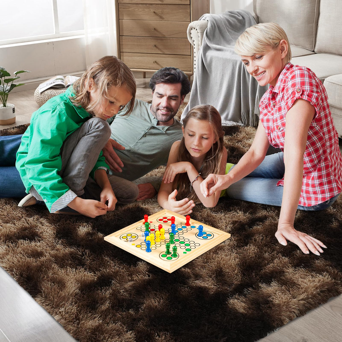 Boshengya shag rug velvet surface preserves plush feel and minimizes shedding