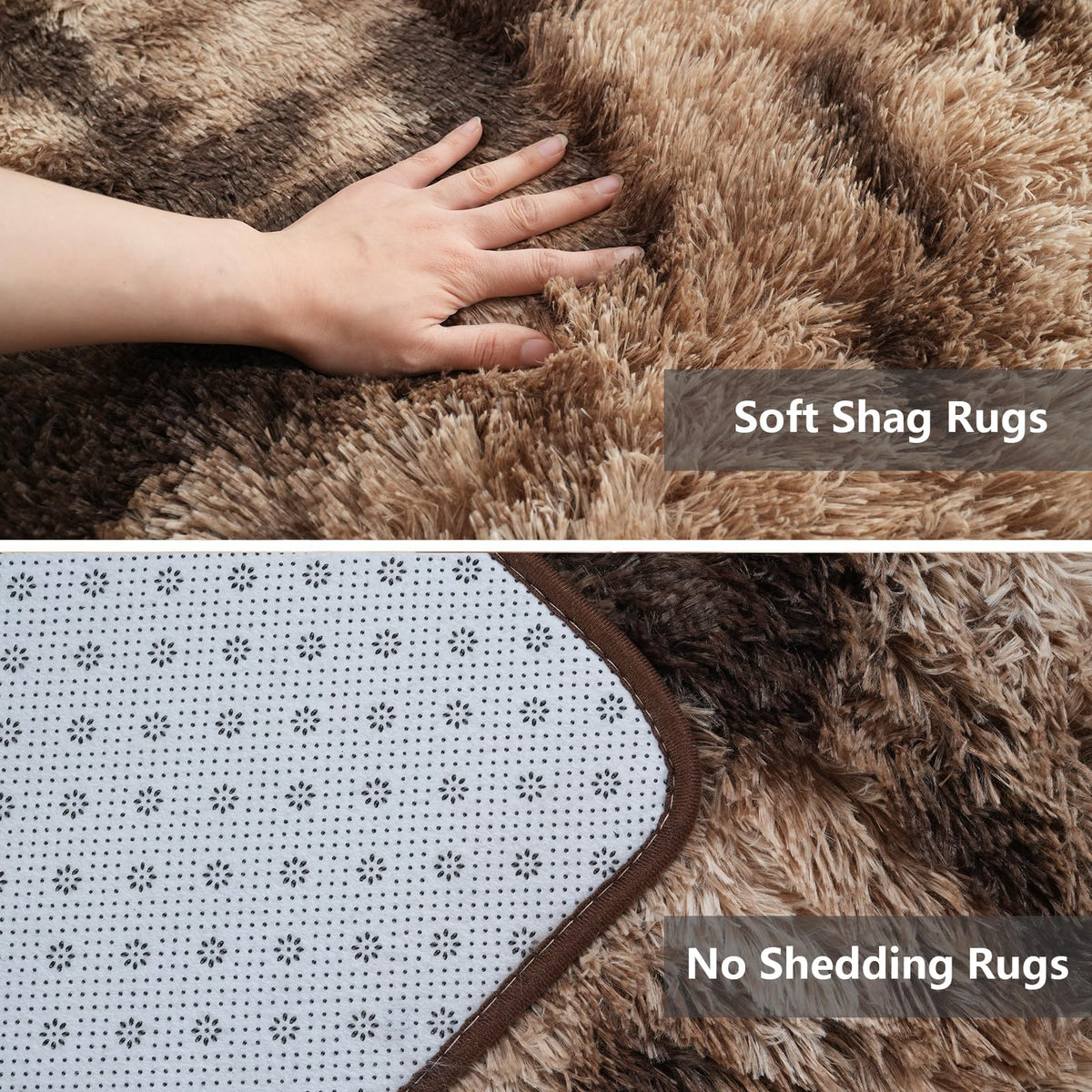 Boshengya modern-decor-neutral shag rug complements living rooms with minimalist style