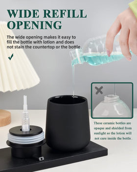 BosilunLife refillable 12oz bottle keeps liquids neatly contained.