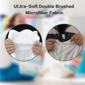Detail of BOSOWOS fabric showing smooth surface reduces friction with hair