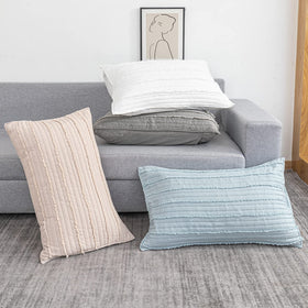 BOSOWOS easy-care pillow shams ready for machine wash.
