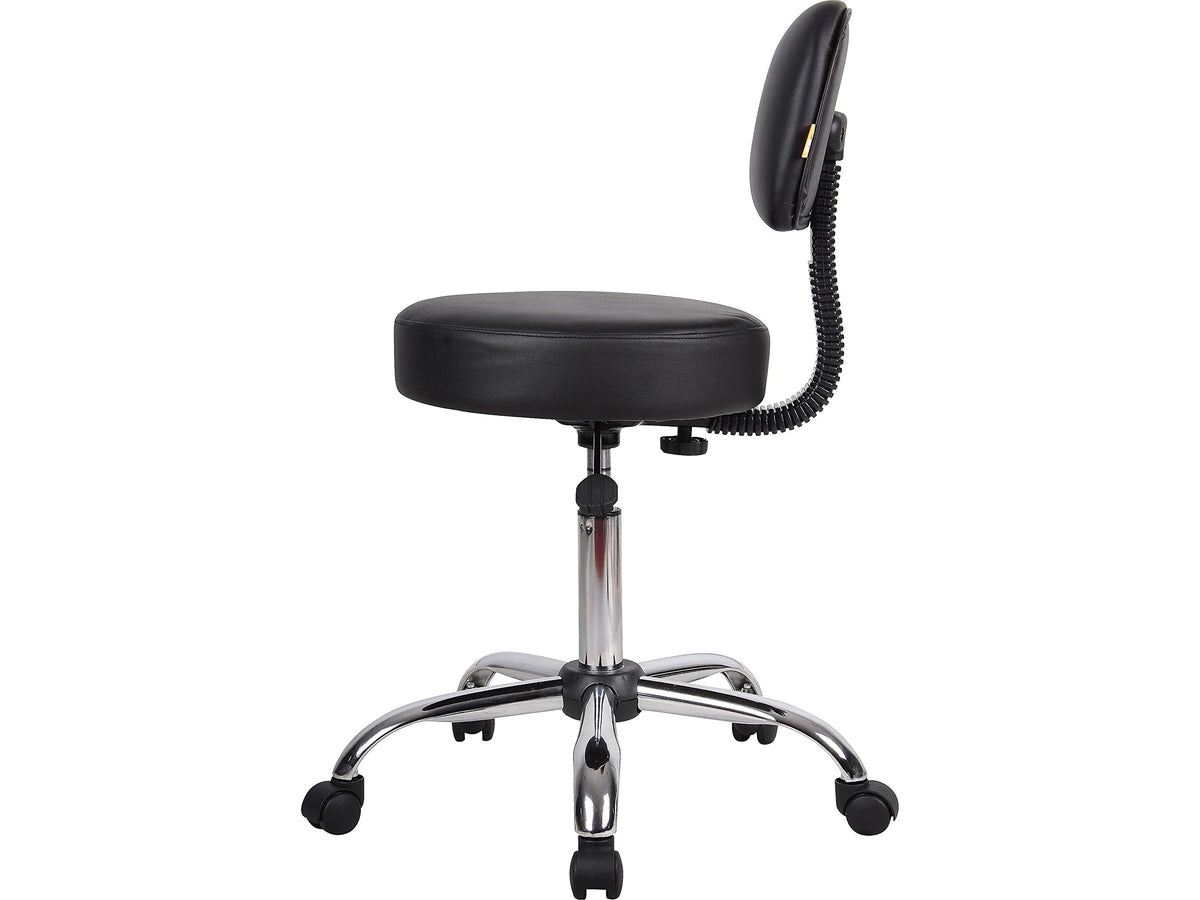 Boss Office Products B245-BK 5-star base provides stable support during tasks