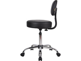 Boss Office Products B245-BK 5-star base provides stable support during tasks