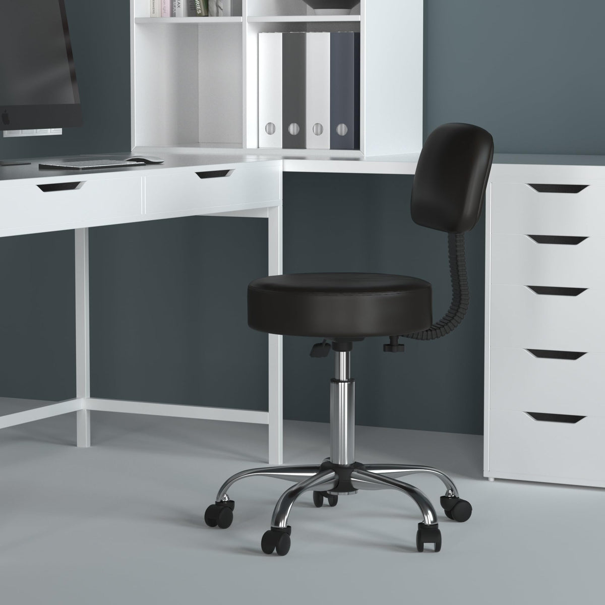 Boss Office Products B245-BK adjustable height feature lets you tailor working height