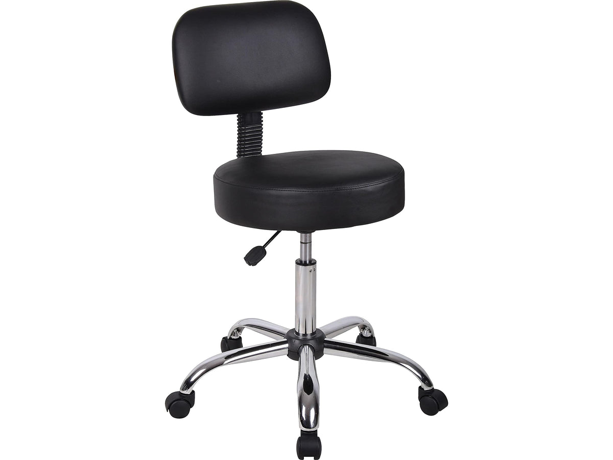 Boss Office Products B245-BK Be Well stool back cushion supports posture during extended use
