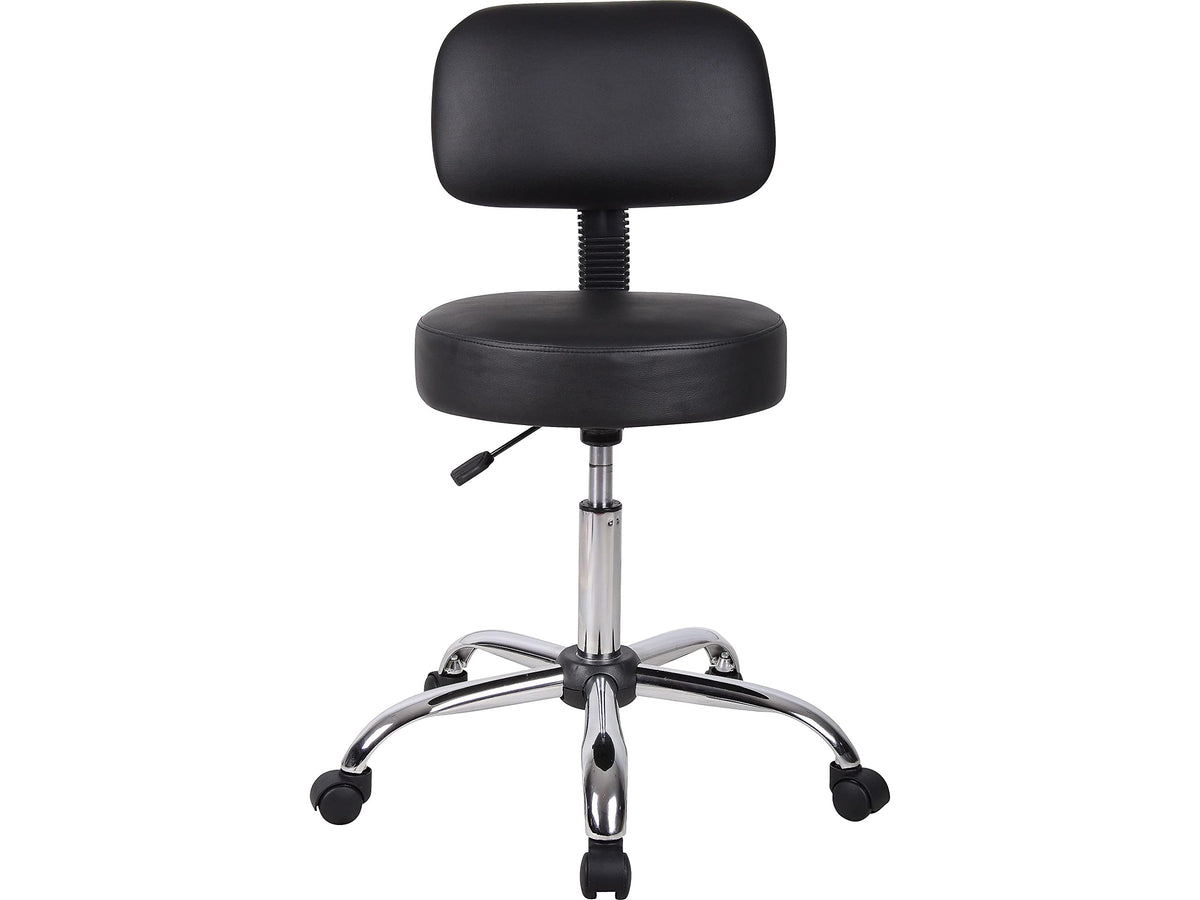 Boss Office Products B245-BK dual-wheel casters enable smooth, easy room-to-room movement