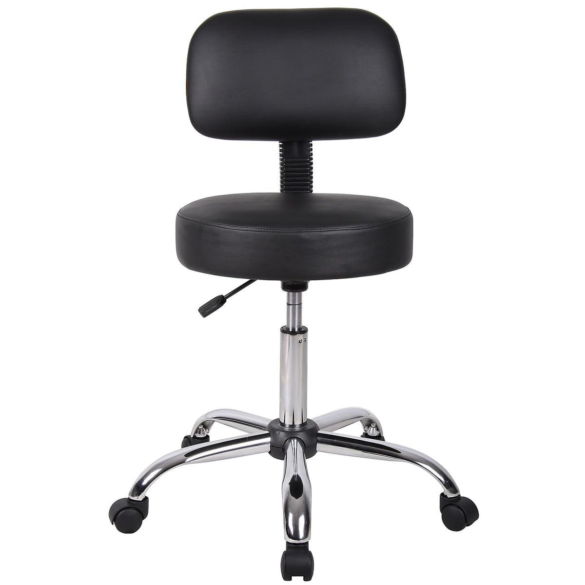 Boss Office Products B245-BK pneumatic gas lift adjusts seat height smoothly