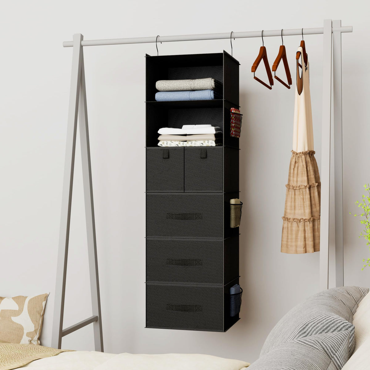 Bosuelife 5-drawer unit simplifies underwear and sock storage.