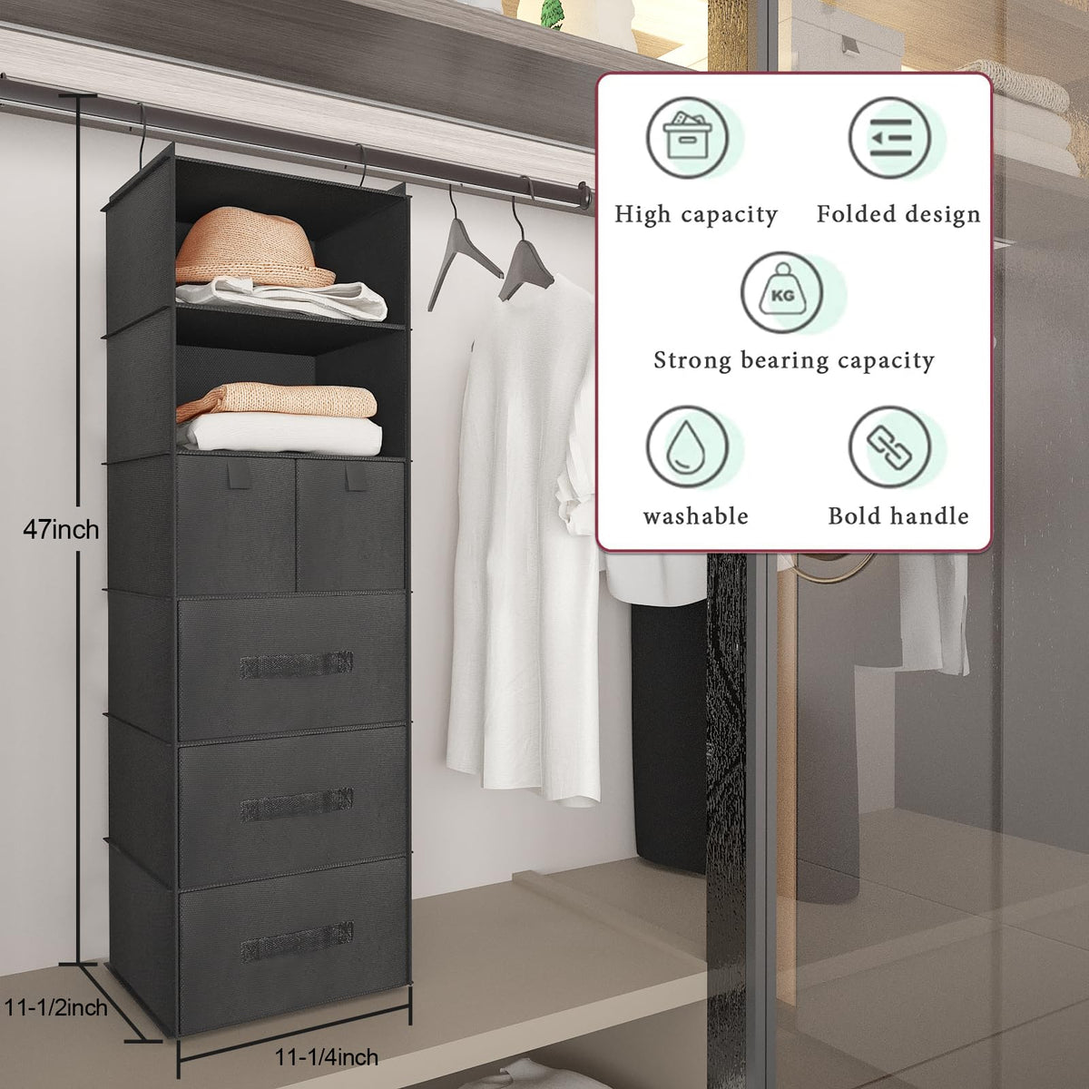 Bosuelife foldable design makes transport and setup easy.