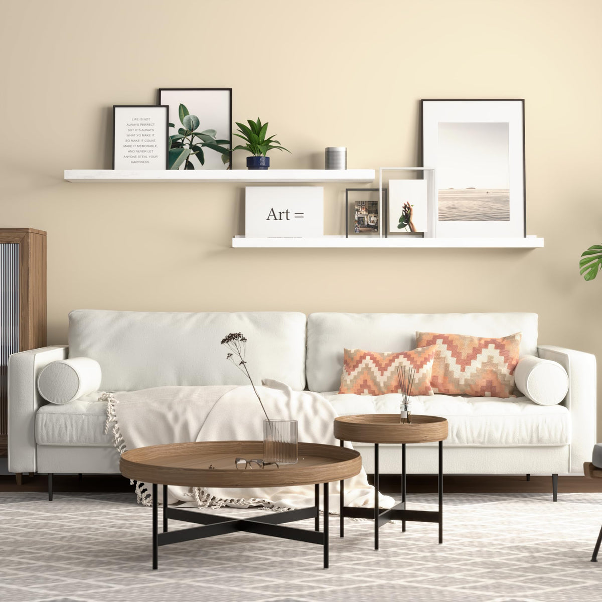 Boswillon wall-mount hardware included for quick, secure installation.