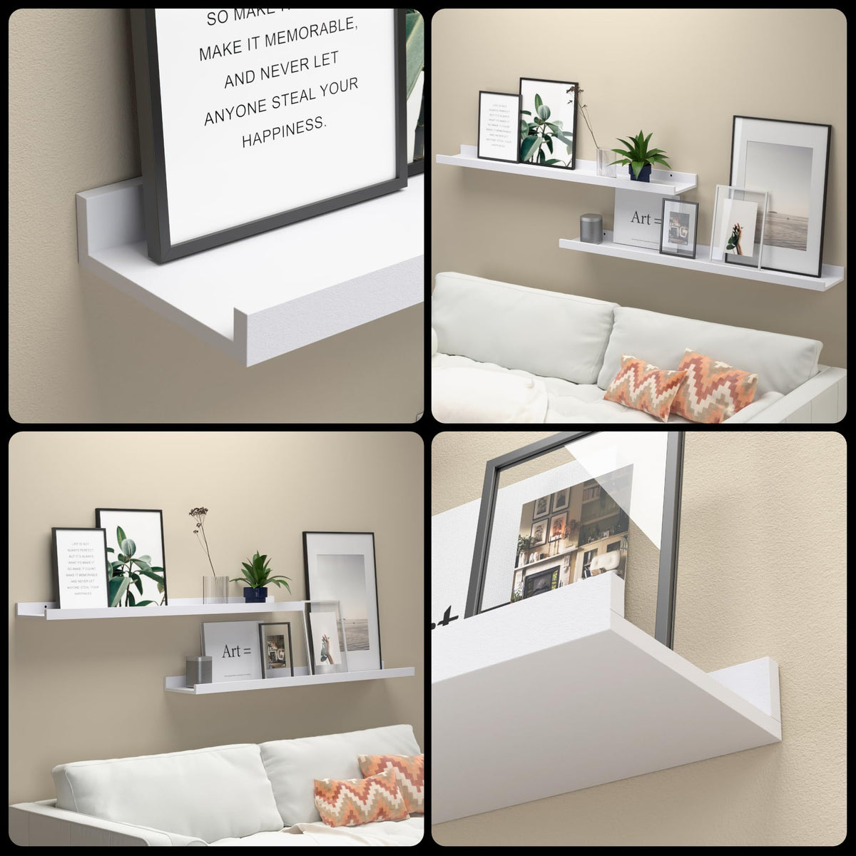 Boswillon sturdy storage supports up to 20 lbs of art and books.