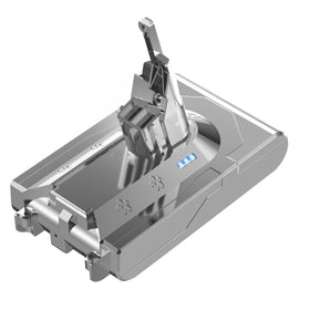 BOTKK Dyson V8 battery packshot showing replacement power for extended cleaning sessions