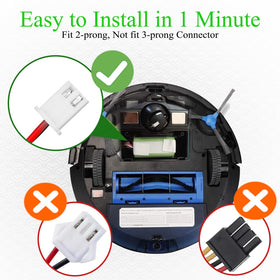 BOTKK RVBAT850 installation close-up for easy replacement in Shark vacuums
