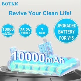 BOTKK V15 battery for Dyson Detect Absolute powers long cleaning sessions