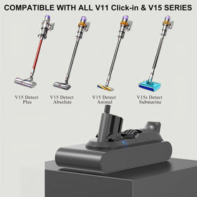 BOTKK V15 battery for Dyson SV22 supports extended floor care