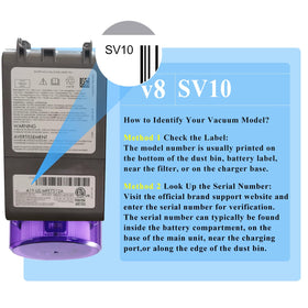 BOTKK wall mount charger compatible with Dyson V8 keeps docked storage tidy.
