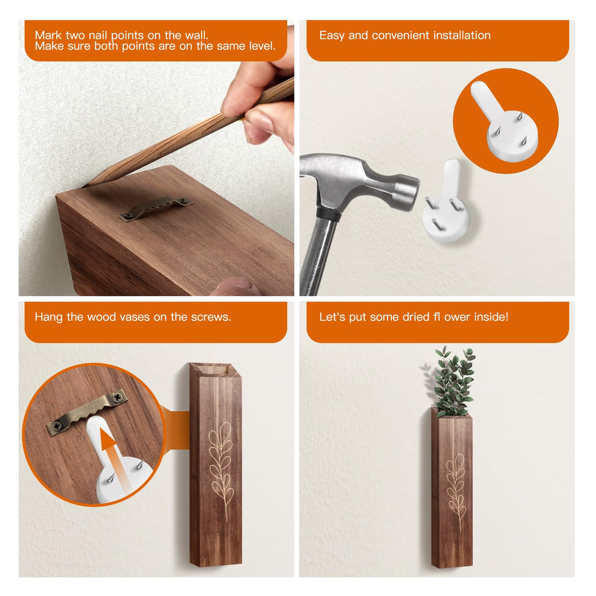 BOTOP wall planter with sawtooth hanger for easy hanging.