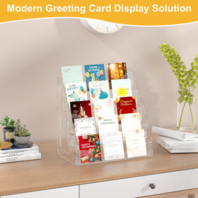 Botyboty clear PET material display stand highlights items without distraction.