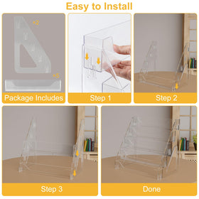 Botyboty snap-together 5-tier display stand for quick setup and transport.