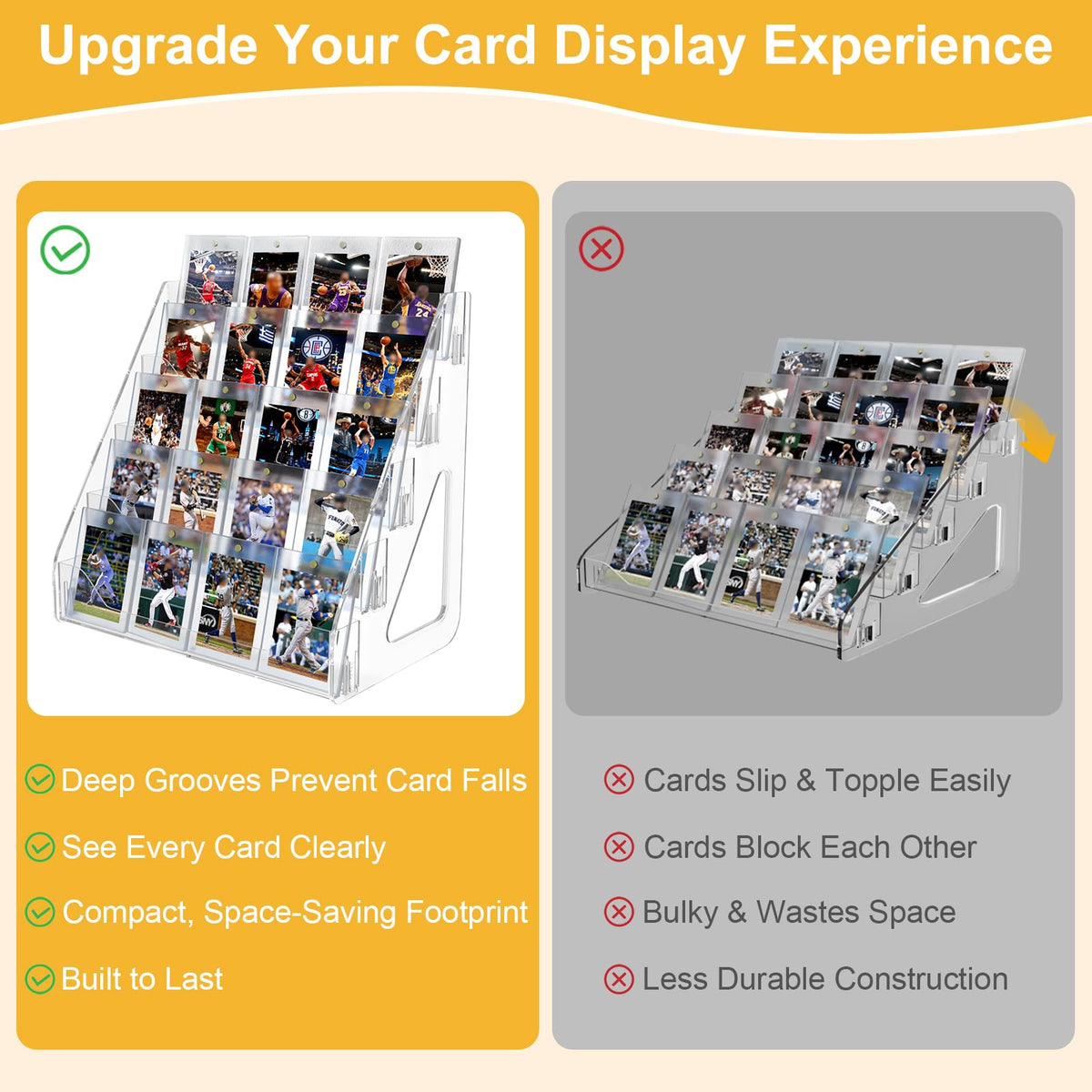 Botyboty greeting card and postcard display stand for home or shop settings.