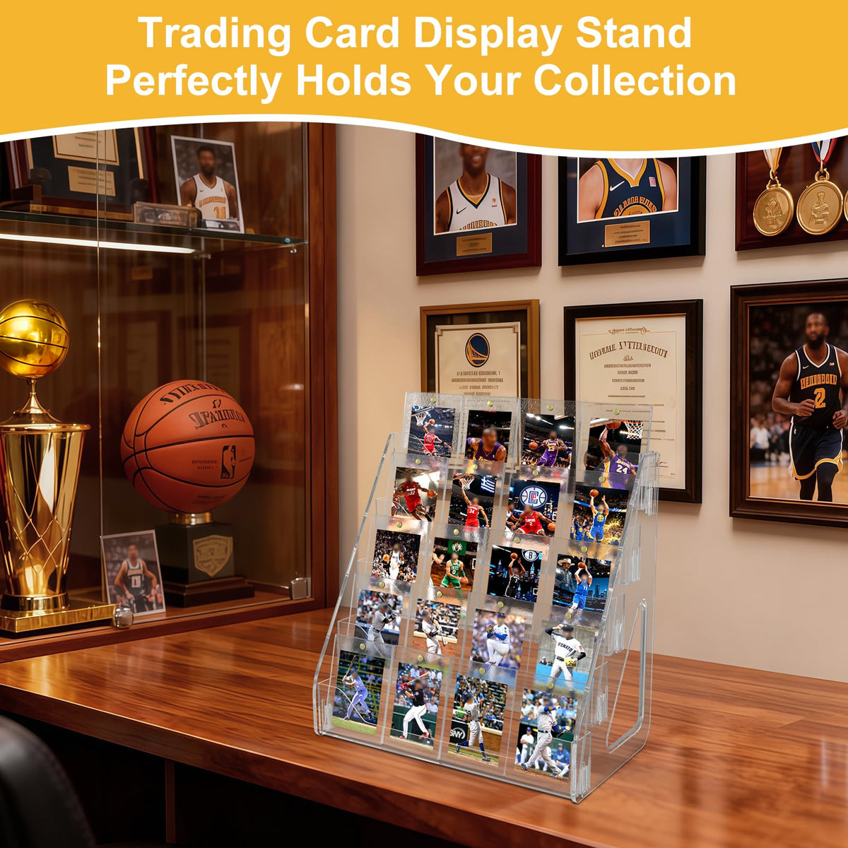 Botyboty PSA-grade friendly display stand compatible with graded cards.