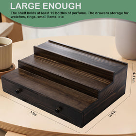 Boulphia organizer ideal for perfume bottles and display on dresser.
