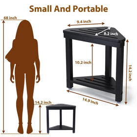 Boulphia shower stool assembly demonstrates simple, tool-included setup for quick use.