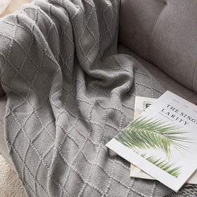 bourina light grey throw ideal for couch snuggling and movie nights