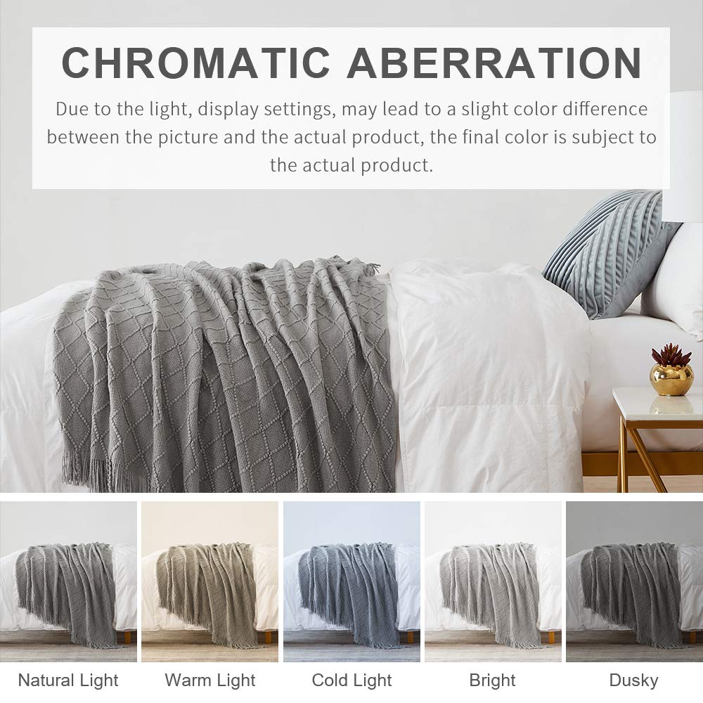 bourina light grey throws add soft ambiance to any room