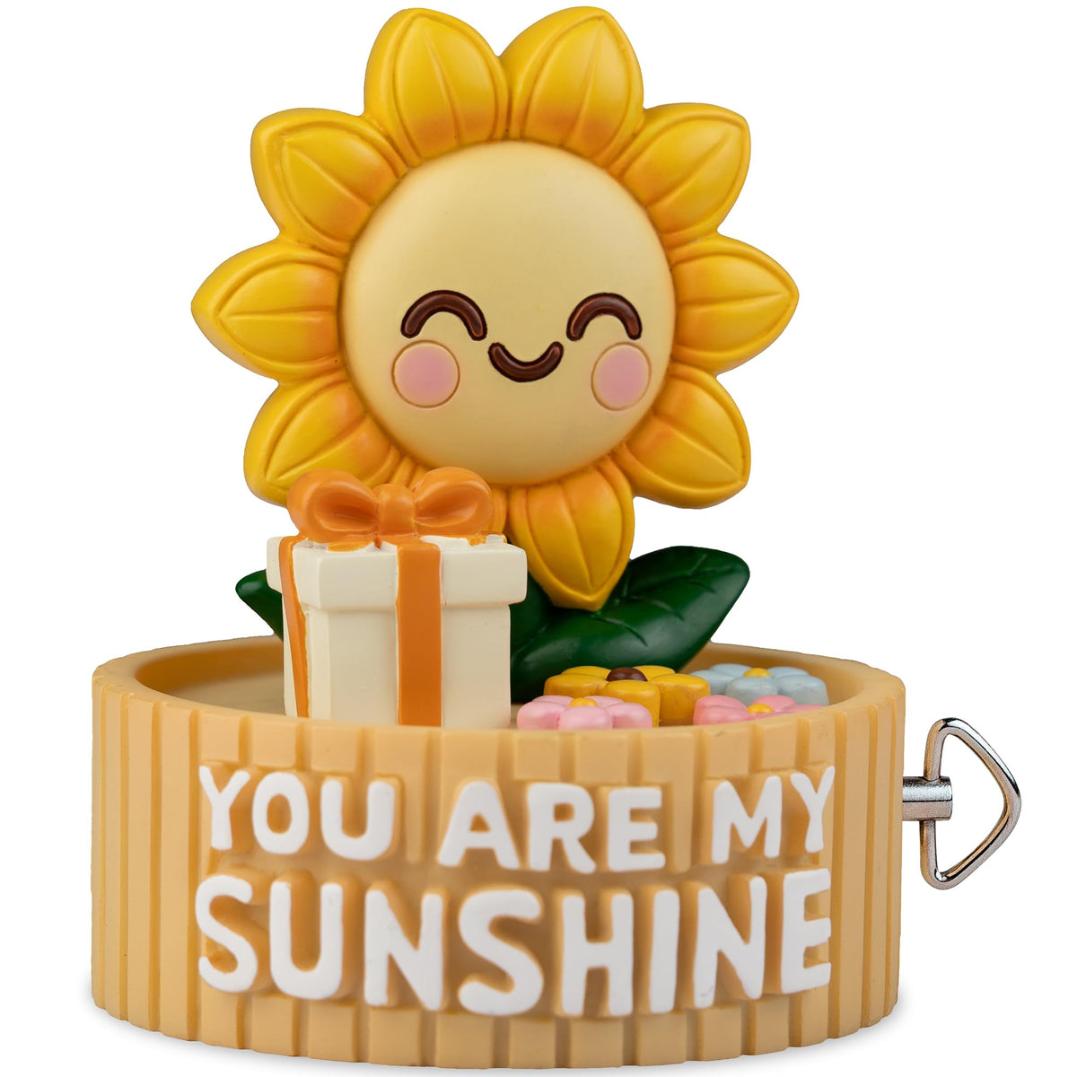 Bowu decorative sunflower ornament suitable for shelves and desks.