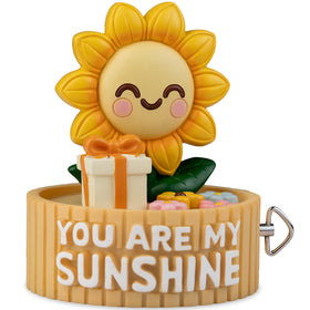 Bowu decorative sunflower ornament suitable for shelves and desks.